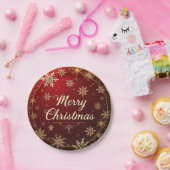 Klassieke Kerstmis Elegantie Papieren Bordje (Feest)