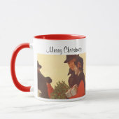 Klassieke Kerstmis, Liefde en Romantiek Cadeaushop Mok (Links)