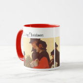 Klassieke Kerstmis, Liefde en Romantiek Cadeaushop Mok (Voorkant links)