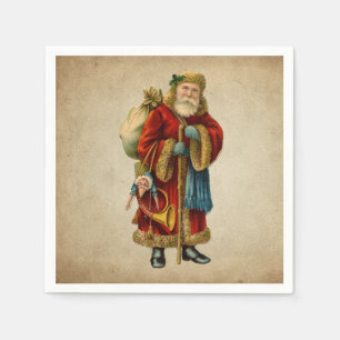 Klassieke Kerstmis Oude Wereld Sinterklaas Servet