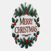 Klassieke Kerstmis Papieren Kerstartikel Kaart (Rechts)