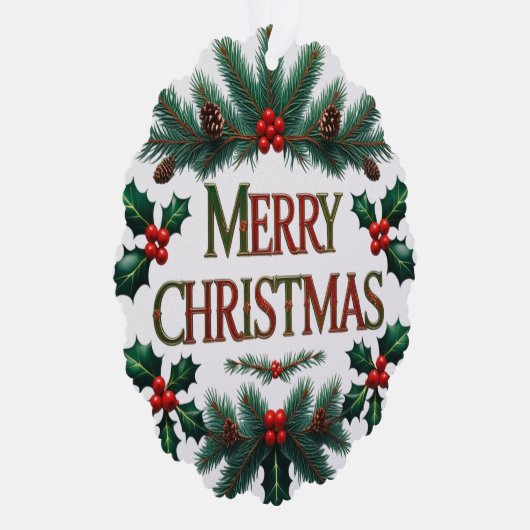 Klassieke Kerstmis Papieren Kerstartikel Kaart (Rechts)