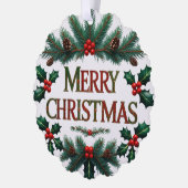 Klassieke Kerstmis Papieren Kerstartikel Kaart (Links)