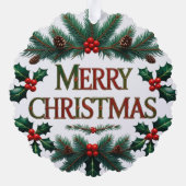 Klassieke Kerstmis Papieren Kerstartikel Kaart (Achterkant)