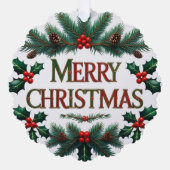 Klassieke Kerstmis Papieren Kerstartikel Kaart (Voorkant)