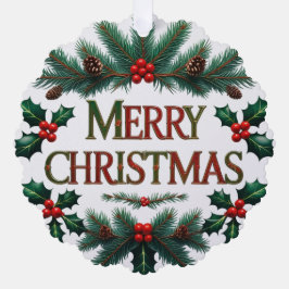 Klassieke Kerstmis Papieren Kerstartikel Kaart