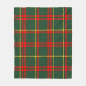 Klassieke Kerstmis Rood Groen Geruit Fleece Deken (Voorkant)