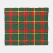 Klassieke Kerstmis Rood Groen Geruit Fleece Deken (Voorkant (Horizontaal))