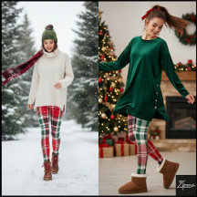 Klassieke Kerstmis Rood Groen Tartan Schotlandse R