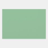 Klassieke Kerstmis Rood Wit Groen Stevige Kleur Ch Inpakpapier Vel (Voorkant 3)