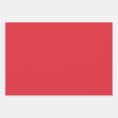 Klassieke Kerstmis Rood Wit Groen Stevige Kleur Ch Inpakpapier Vel (Voorkant)