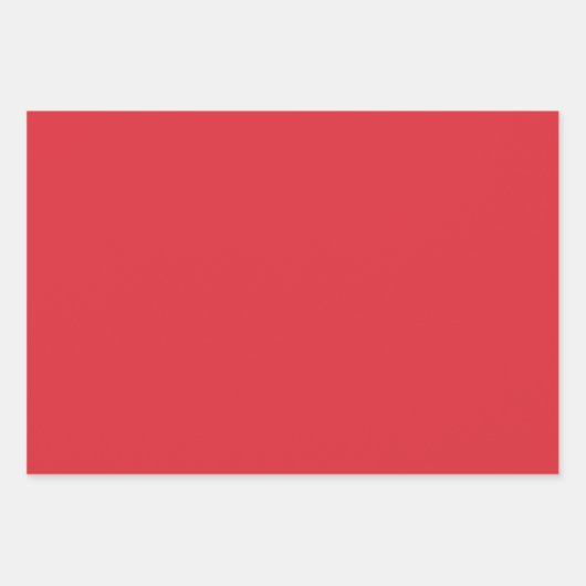 Klassieke Kerstmis Rood Wit Groen Stevige Kleur Ch Inpakpapier Vel (Voorkant)