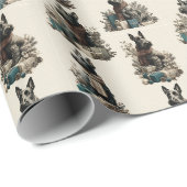 Klassieke Kerstmis Scotties Cadeaupapier (Rol Hoek)