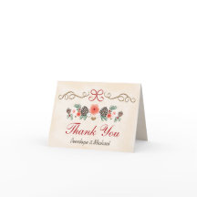 Klassieke Kerstmis Trouw Dankjewel met Dennenappel