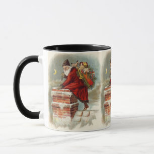Klassieke Kerstmis Victoriaanse Sint Nicolaas op D Mok