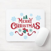 Klassieke kerstmuismat muismat (Met muis)