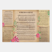 Klassieke kerstmuziek 3 inpakpapier vellen (Voorkant 3)