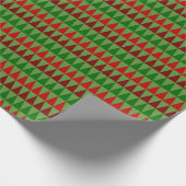 Klassieke kerstomhulling rode groene Bourgogne dri Cadeaupapier (Hoek)