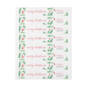 Klassieke kerstomloop rond retouradreslabel (Vel)