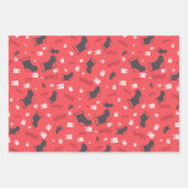 Klassieke kerstpictogrammen inpakpapier vel (Voorkant 2)