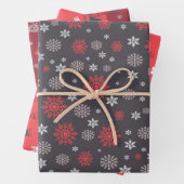 Klassieke kerstpictogrammen inpakpapier vel (In situ)