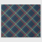 Klassieke kerstplaid kleurrijke vakantie cadeaupapier (Vlak)