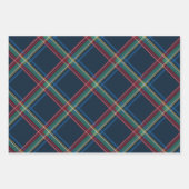 Klassieke kerstplaid kleurrijke vakantie inpakpapier vel (Voorkant)