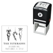 Klassieke kerstretourzending  zelfinktende stempel (In situ)