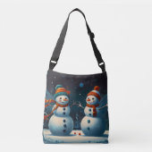 Klassieke kerstseizoenen Joy Crossbody Tas (Voorkant)