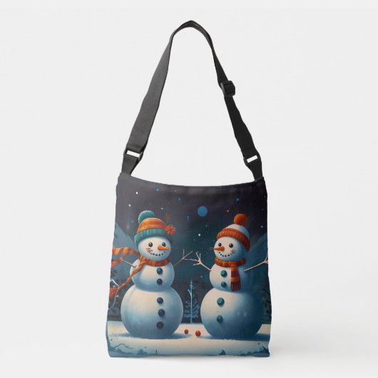 Klassieke kerstseizoenen Joy Crossbody Tas (Voorkant)