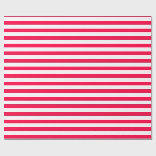 Klassieke kerstSjabloon Rood wit gestreept Cadeaupapier (Vlak)