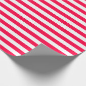 Klassieke kerstSjabloon Rood wit gestreept Cadeaupapier (Hoek)
