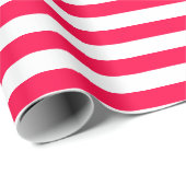 Klassieke kerstSjabloon Rood wit gestreept Cadeaupapier (Rol Hoek)