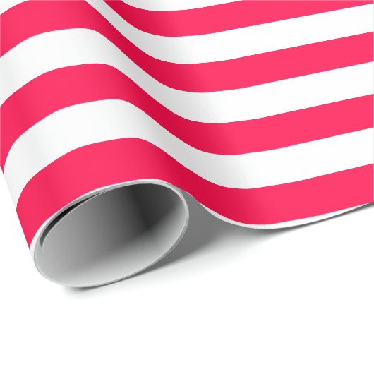 Klassieke kerstSjabloon Rood wit gestreept Cadeaupapier (Rol Hoek)