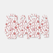 Klassieke kerstsnoepriet bedankdoosjes (Uitgevouwen)