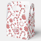 Klassieke kerstsnoepriet bedankdoosjes (Geopend)