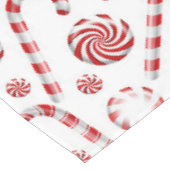 Klassieke kerstsnoepriet tafelkleed (Gekanteld)