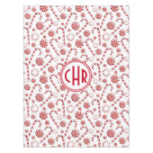 Klassieke kerstsnoepriet tafelkleed (Voorkant)