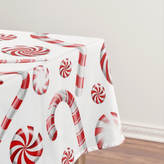 Klassieke kerstsnoepriet tafelkleed (Voorbeeld)