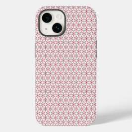 Klassieke kerstsnowflakes telefoontas Case-Mate iPhone 14 hoesje