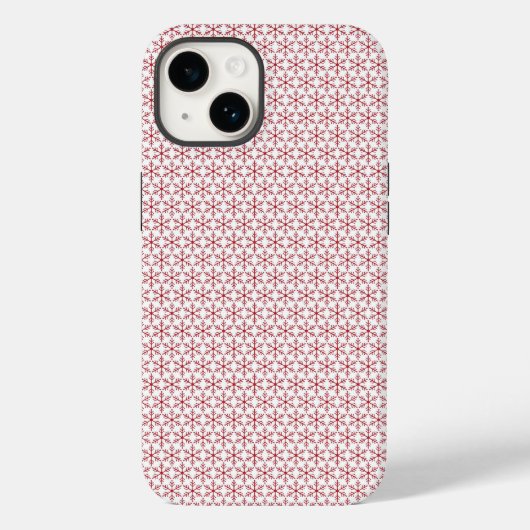 Klassieke kerstsnowflakes telefoontas Case-Mate iPhone case (Achterkant)