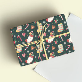 Klassieke Kerstsokken Inpakpapier