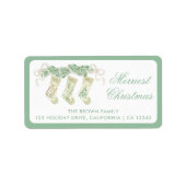 Klassieke kerststaart  adres Garland Etiket (Voorkant)