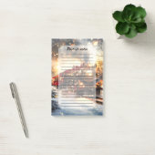 Klassieke Kersttrein Express op een Besneeuwde Nac Post-it® Notes (Kantoor)
