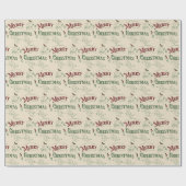Klassieke Kersttypografie Cadeaupapier (Vlak)