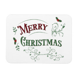 Klassieke Kersttypografie Magneet