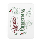 Klassieke Kersttypografie Magneet (Verticaal)