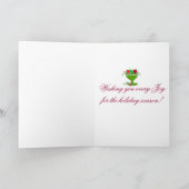 Klassieke Kerstversiering Feestdagen Kaart (Binnen)