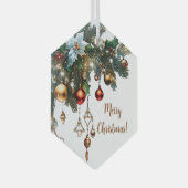 Klassieke kerstversiering glas ornament (Voorkant Rechts)