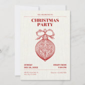 klassieke kerstversiering kaart (Voorkant)